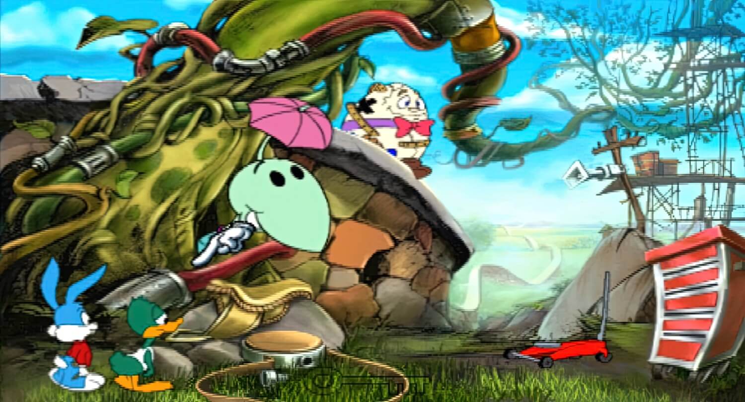 Tiny Toon Adventures - The Great Beanstalk - геймплей игры на PlayStation